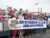 Submitted photo Linda Jo Klapperich, left, celebrates July 4
with a group of her present and former students. Klapperich, the
reigning Mat-Su Teacher of the Year, is one of three finalists fo