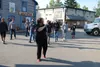 A representative from the community organization Explore Fairbanks, Charity Gadapee, guides Soldiers from Fort Wainwright on a tour through Pioneer Park in Fairbanks, Alaska. The Soldiers are