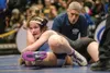 Colony's Braelyn Troxell works to keep Soldotna's Valerie McAnally on her back. Ray Hafen/For the Frontiersman