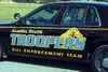 A federal grant is paying for a new four-member team of Alaska
State Troopers assigned to catching drunk drivers. The new program
operates out of the troopers' Palmer office. Photo courtesy o