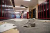 Damaged is assessed at Houston Middle School following the Nov. 30, 2018, 7.0 magnitude earthquake. Courtesy of Tim Leach