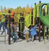 Students at Willow Elementary make good use of the school’s new playground equipment. Courtesy Catherine Esary/Mat-Su Borough School District