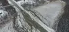 A view from the sky of the damage to Vine Road following the earthquake that rocked Southcentral Alaska Friday morning. Courtesy of David Ruffini