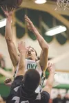 Colony senior Damien Fulp lifts a shot over the reach of a defender during a win over Soldotna in the Northern Lights Conference Championships earlier this month. Fulp has been named the NLC 