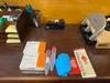 The contents of an opioid overdose kit are displayed on a desk in the Alaska State Capitol on April 3, 2024. If House Bill 202 becomes law, such kits would be required at Alaska schools.  Cla