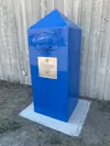 Palmer recently installed its first safe needle drop box. Courtesy Imran Chaudhry