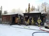 A home on North Smith Street off of Soapstone Road north of Palmer was a total loss in a fire Monday, Nov. 16, 2015. Palmer Fire Chief John McNutt said three occupants escaped without injury.