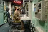 1st Lt. Taylor Tonnies, 742nd Missile Squadron operator, Minot Air Force Base, N.D., sits in a launch control center, or LCC, prior to Glory Trip 236 unarmed Minuteman III test launch, Oct. 2