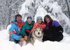 Submitted photo The Schleichs -- from left, Karl, Valerie, Cori,
Ley and Geebo the dog -- won't see much snow in Greece. Geebo isn't
making the trip to Greece, though.