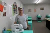 Sara Scoles stands inside her sewing studio located at 1301 West Parks Highway, Suite 203 (on the second floor). Jacob Mann/Frontiersman