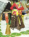 Andrea Westfall used a number of candies to create a cache, a
frozen lake, a church and other winter scenes. Photo by CASEY
RESSLER/Frontiersman.