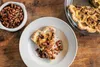 Quiche with herbed pecans
