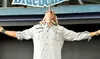 Do Not Try This at Home! Sword Swallower Dan Meyer has spent 20 years mastering his craft and is performing at the Bluebonnet Stage at the Alaska State Fair. Katie Stavick/Frontiersman
