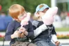 ROBERT DeBERRY/Frontiersman Cousins Ryder Donnally, 5, and
Hayden Lockett, 4, devour some cotton candy Friday at the
Governor’s Picnic at Iditapark in Wasilla.