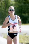 Najeeby Quinn earned the 5-K women's state championship with a
win in the Curtis Menard II Memorial Run. Photo by JEREMIAH BARTZ/
Frontiersman
