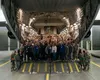 The 673d Medical Group Provider Open House attendees pose for a picture on a U.S. Air Force C-17 Globemaster III at Joint Base Elmendorf-Richardson, Alaska, Oct. 24, 2019. The event was held 