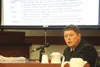 Former Houston police captain Charley McAnally testifies at the Palmer Courthouse during trial in the lawsuit he brought against the city. In sworn testimony, McAnally accused city officials 
