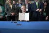 At the Alaska Sustainable Energy Conference in Anchorage on Tuesday, Gov. Mike Dunleavy signed a measure he successfully pushed through the legislature that would allow the oil-reliant state 