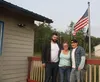 NSA co-owner/founder Sean Coleman (right) with Patriot Games event coordinator Barbi Montagne (middle) and NSA co-owner Mitchell Helps (left) at AMVETS Post 9 in Wasilla, where they will host