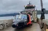 This image provided by the U.S. Coast Guard District 17 PADET Anchorage shows a U.S. Coast Guard MH-60 Jayhawk helicopter from Air Station Sitka on a boat after being recovered from the site 