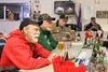 Mark Siefert (left) and Dave Kenison (middle left) enjoy their Veterans Day at AMVETS Post 9. Jacob Mann/Frontiersman
