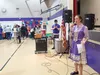School counselor Angelina Klapperich addresses the crowd during the first annual Culture Night at Tanaina Elementary School. Jacob Mann/Frontiersman