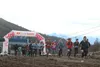 The 12 p.m. four-hour racers take off from the starting line on Saturday as they prepare for their first hill climb of the afternoon. Kyle Wilkinson/For the Frontiersman