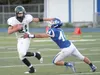 Palmer linebacker Wyatt McGann tries to tackle Colony quarterback Steven Bilafer during Colony's 24-0 win over Palmer earlier this season. Palmer hosts Soldotna Sept. 11 at Palmer High, while
