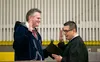 Gov. Mike Dunleavy was officially sworn in Monday in Kotzebue. Courtesy of Stanley Wright
