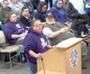 Meadow Lakes Elementary teacher Heather Bauman speaks during the Mat-Su Borough Assembly meeting March 3. MSB meeting screenshot