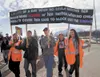 Students from Alaska Job Corps participate in the 'Choose Respect' march Thursday afternoon in Palmer. More than 300 marchers turned out for the third annual event, which started at the MTA E