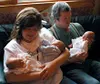 Dianne and John Nash were told there was a less than 5 percent
chance that all three embryos would survive. They beat the odds and
earlier this month brought their triplets home to their Lazy