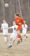 Wasilla’s Tillerman Kroon, right, battles Colony’s Cody Fritz
for the ball during the 2008 season. Earlier this year, Kroon
signed a National Letter of Intent to play college soccer at
Southw