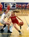 Wasilla's Mylee Anderson drives to the basket during a win over Palmer. Bruce Eggleston/matsusports.net