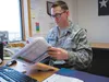 Second Lt. Race Southworth, 673d Comptroller Squadron deputy budget officer, reviews unfunded requirements Sept. 21, 2017, of elements at Joint Base Elmendorf-Richardson. When units are below