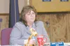 RUSSELL STIGALL/Frontiersman Wasilla City Council postponed
voting on a resolution to raise Mayor Dianne M. Keller’s yearly
wage by $11,000. The resolution, sponsored by council member Greg
K