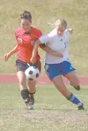 JEREMIAH BARTZ/Frontiersman file photo Former Palmer soccer
player Julianna Mangelsdorf helped her Principia College women’s
soccer team advance the the national championships earlier this
fa