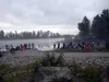 ​Anglers crowd both sides of the Tailrace near its confluence with the Knik River. Courtesy of Andy Couch