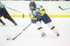 ROBERT DeBERRY/Frontiersman Alaska forward Andy Pearson moves
the puck across the ice during Friday’s game against the Kenai
River Brown Bears at the Curtis C. Menard Memorial Ice Arena in
Wa