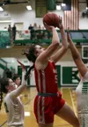 Wasilla's Layla Hays takes a shot during a win over Colony. Bruce Eggleston/matsusports.net
