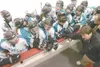 ROBERT DeBERRY/frontiersman file photo The Mat-Su Ravens are the
varsity high school girls hockey team in the Valley, coached by
head coach Dudley Boehm.