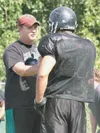 Colony coach Brian McIntosh talks with a player during a
practice last August. Earlier this week, McIntosh was promoted to
head coach after serving as an assistant on the staff for the past
s