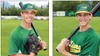 Jacob Hughey, left, and Tyler Wyatt have both filled multiple roles for the Mat-Su Miners this season, supplying production on the mound, at the plate and in the field. Photos courtesy of the