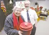Salvation Army bell ringer coordinator Sue Smith and Salvation
Army Maj. Dan Hughes are gratefull for the Valley's generosity when
it comes to filling the army's red kettles. This year the do