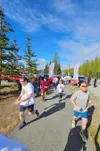 Special Olympics Alaska Mat-Su Community athletes run with local law enforcement officers and first responders in the Iditapark area in downtown Wasilla. Courtesy photo