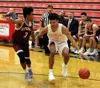Wasilla guard Daniel Headdings works to get past Ketchikan's Marcus Lee during a 53-44 win over the Kings Thursday, January 25, 2018, at Wasilla High School. Courtesy of Bruce Eggleston/matsu