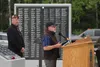 Mat-Su Borough Mayor Vern Halter speaks during the Memorial Day ceremony at the Veterans Wall of Honor in 2019. Tim Rockey/Frontiersman/