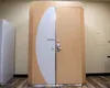 A red indicator above the door handle indicates a lactating mother is using the Mamava Lactation Pod in building 945, Nov. 17, 2020, at Luke Air Force Base, Arizona. The pod is equipped with 