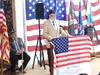 Post 35 Second Vice Commander Matthew Larson addresses the crowd. Jacob Mann/Frontiersman