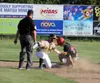 Mat-Su infielder Jordan Williams tries to get the tag at second during a win over the Peninsula Oilers. Jeremiah Bartz/Frontiersman